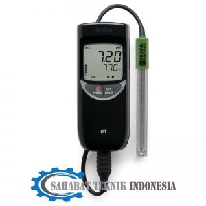Jual Waterproof Portable pH/Temperature Meter HannaA - HI991001