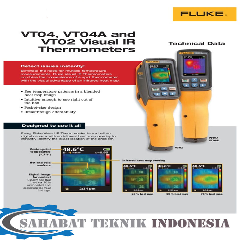 Jual Infrared Thermometer FLUKE VT04