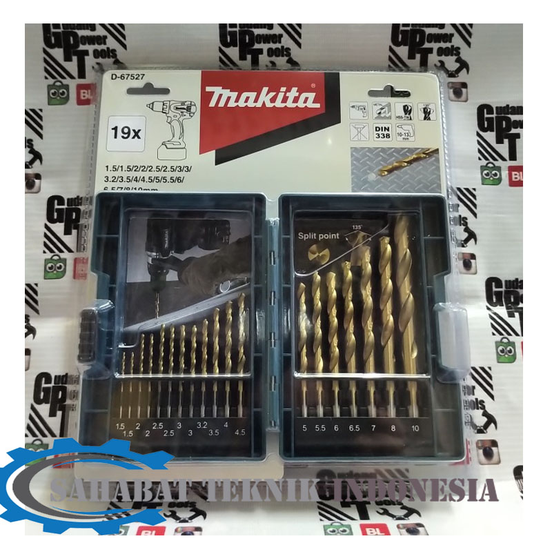 Jual Mata Bor Besi HSS Set 19pc Makita / Mata Bor Besi HSS 19pc Makita