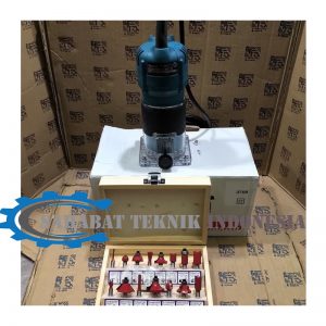 Jual Paket Mesin Router Profil Trimmer Makita 3709 Router Bit Set 15pc