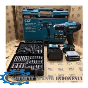 Jual Paket Mata Bor 50pc Mesin Bor Baterai Cordless Drill Makita DF333D