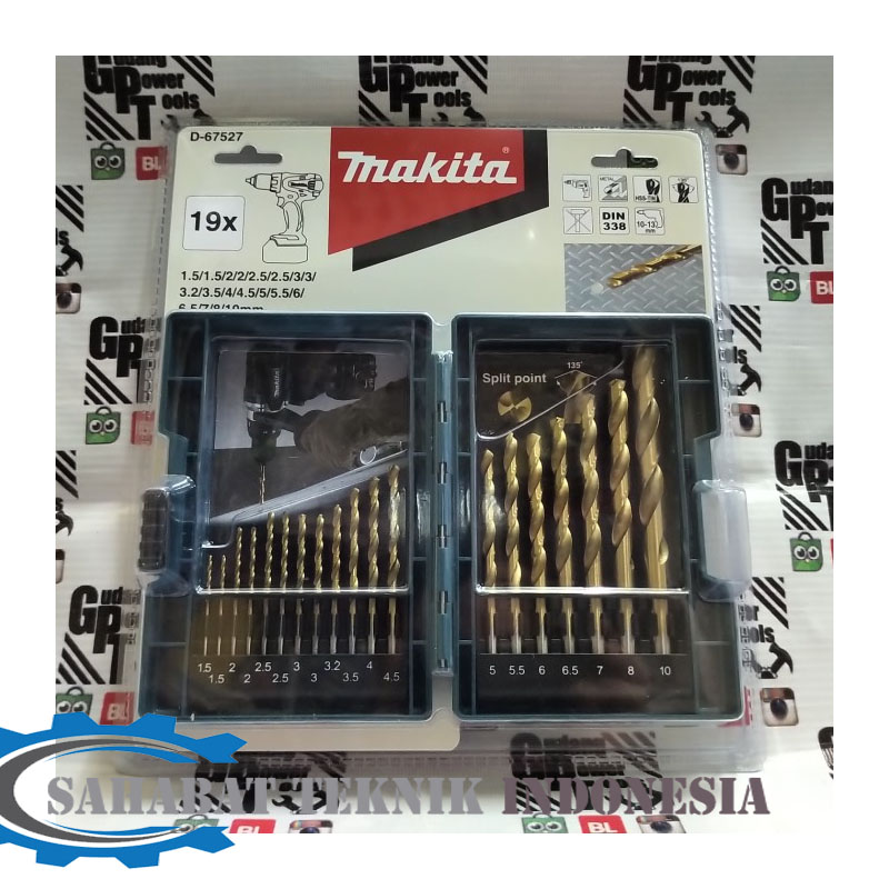 Jual Mata Bor Besi HSS Set 19pc Makita / Mata Bor Besi HSS 19pc Makita