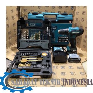 Jual Paket Mata Bor Set 70pc Mesin Bor Baterai Cordless Drill Makita DF331