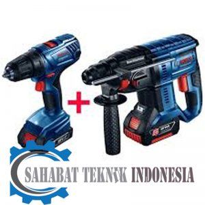 Jual Bosch GBH 180 Li + GSR 180 LI Combo Mesin Bor Rotary Hammer + Demolition